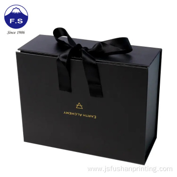 Customized logo golden foil matt finish folded box